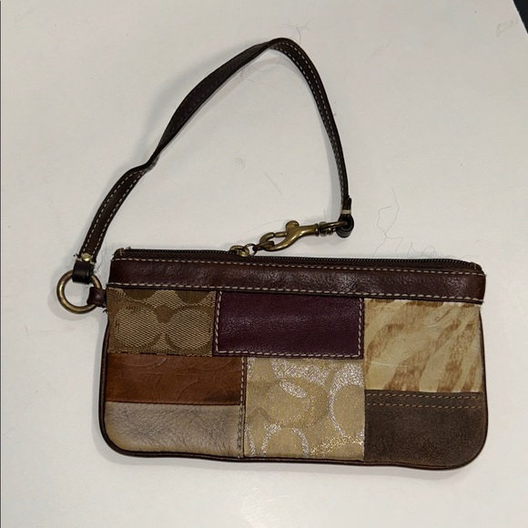 Coach Patchwork Leather Wristlet - Picture 11 of 11